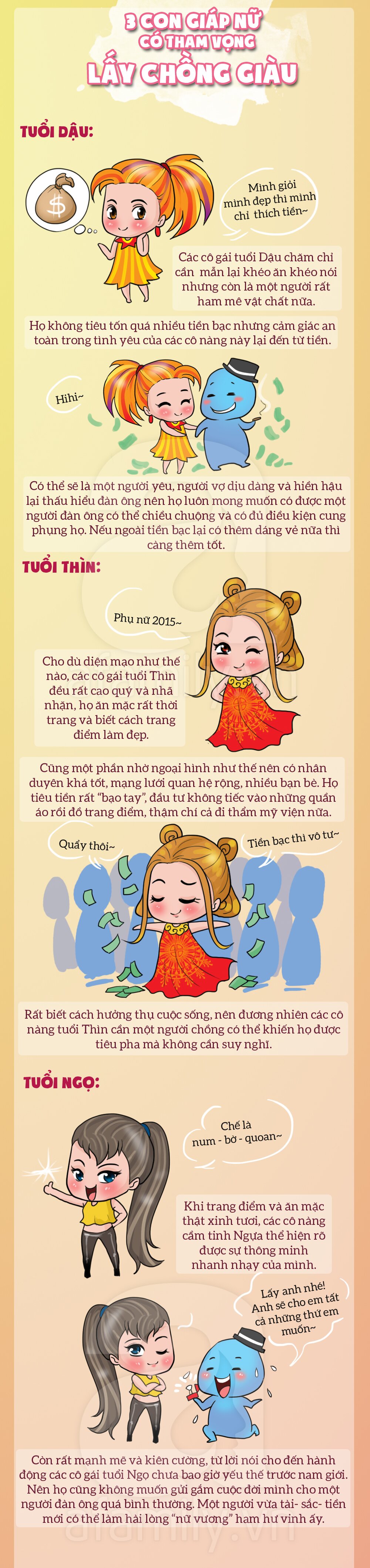 3 con giáp nữ có tham vọng lấy chồng giàu